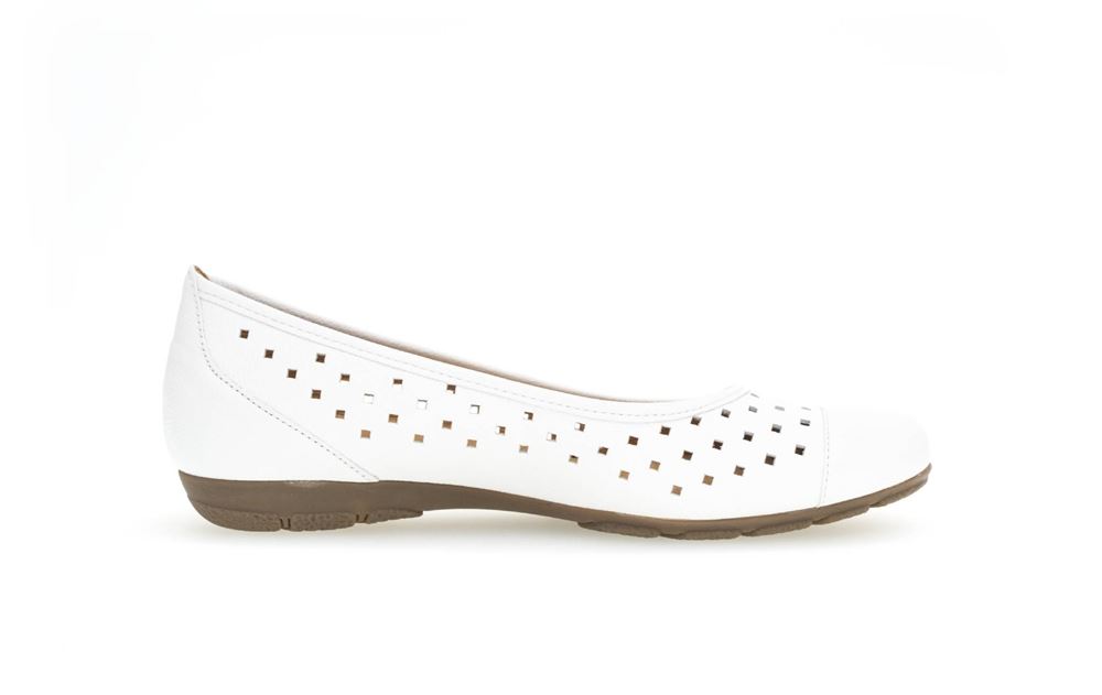Gabor sportlicher Ballerina weiß S13 24.169.21 