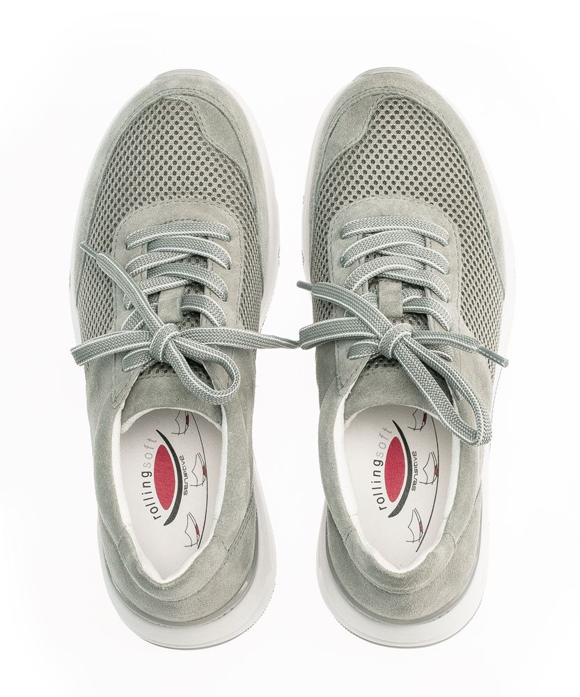 Gabor rollingsoft Damen Sneaker low Materialmix grün S13 26.897.41 