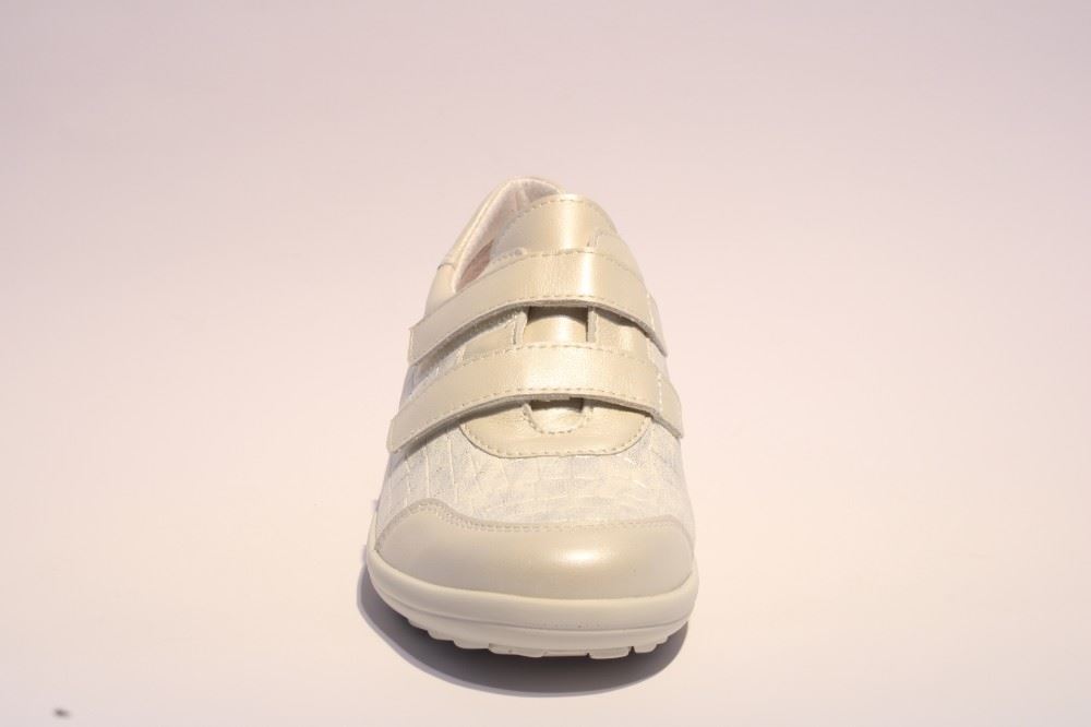 ACO Halbschuh Klettverschluss NANI weiß 204/8489 41 | 290 ice | 