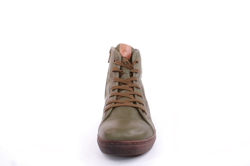 Andrea Conti Damen Schnürschuh Schnürstiefelette Leder Bequem grün S22 0348841474 