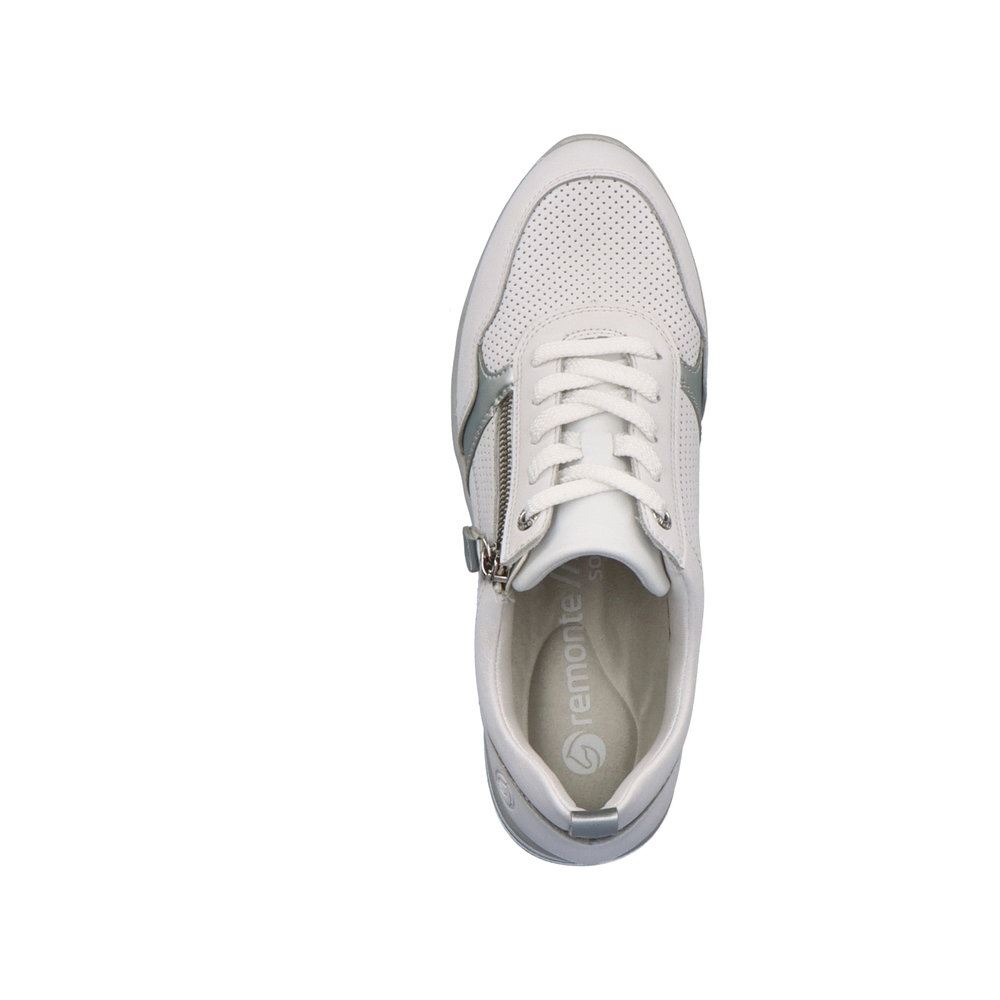 Remonte Sneaker weiß Reißverschluss S13  D2409-80 41 | weiss/weiss/sil | G