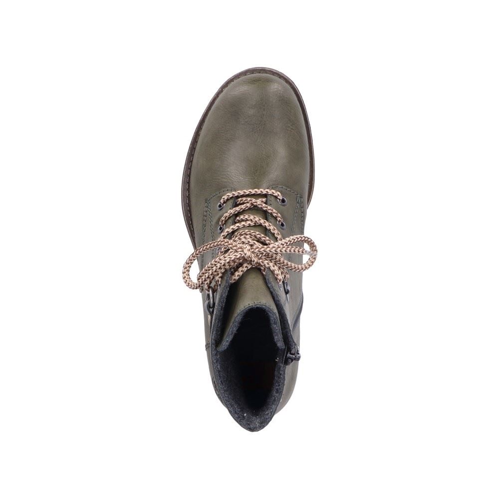 Rieker Antistress Damen Schnürboot Schnürstiefelette grün S22 70848-54 