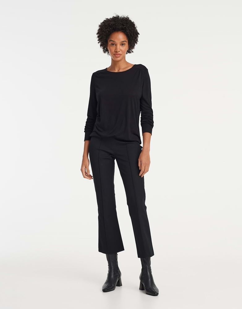 OPUS Shirt Sutha ECOVERO™ Viskose schwarz S22 1013210650100 
