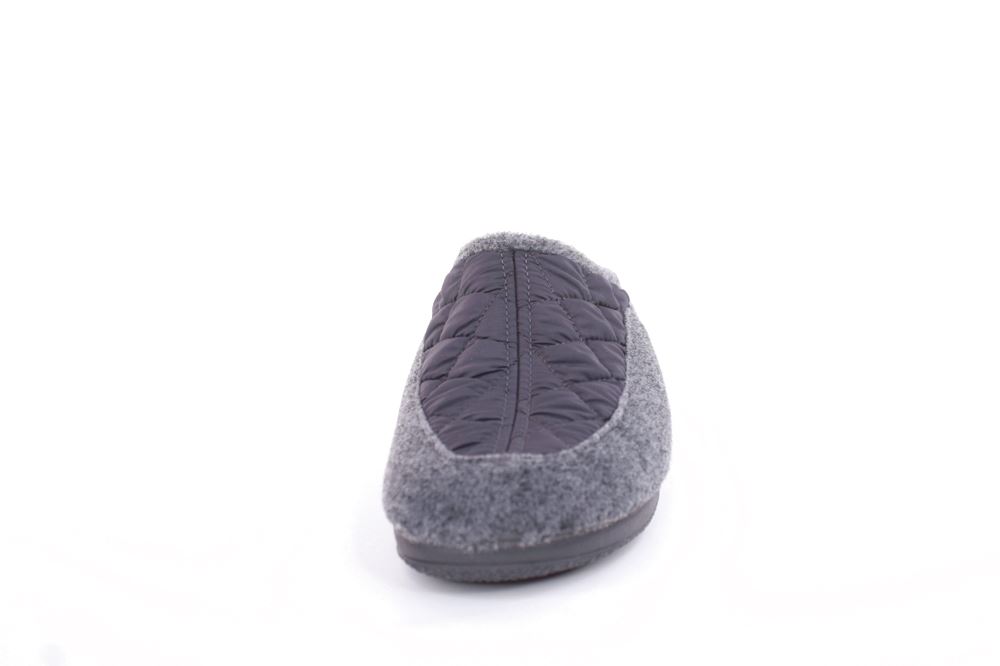 s`knöpfli Damen Hausschuh Pantolette Materialmix grau S22 X10639 38 | gris | 