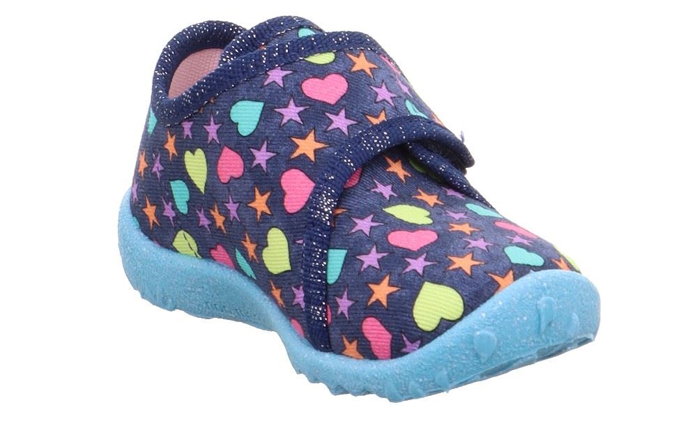superfit Hausschuh Spotty blau bunt 1-009246-8090 21 | blau | 