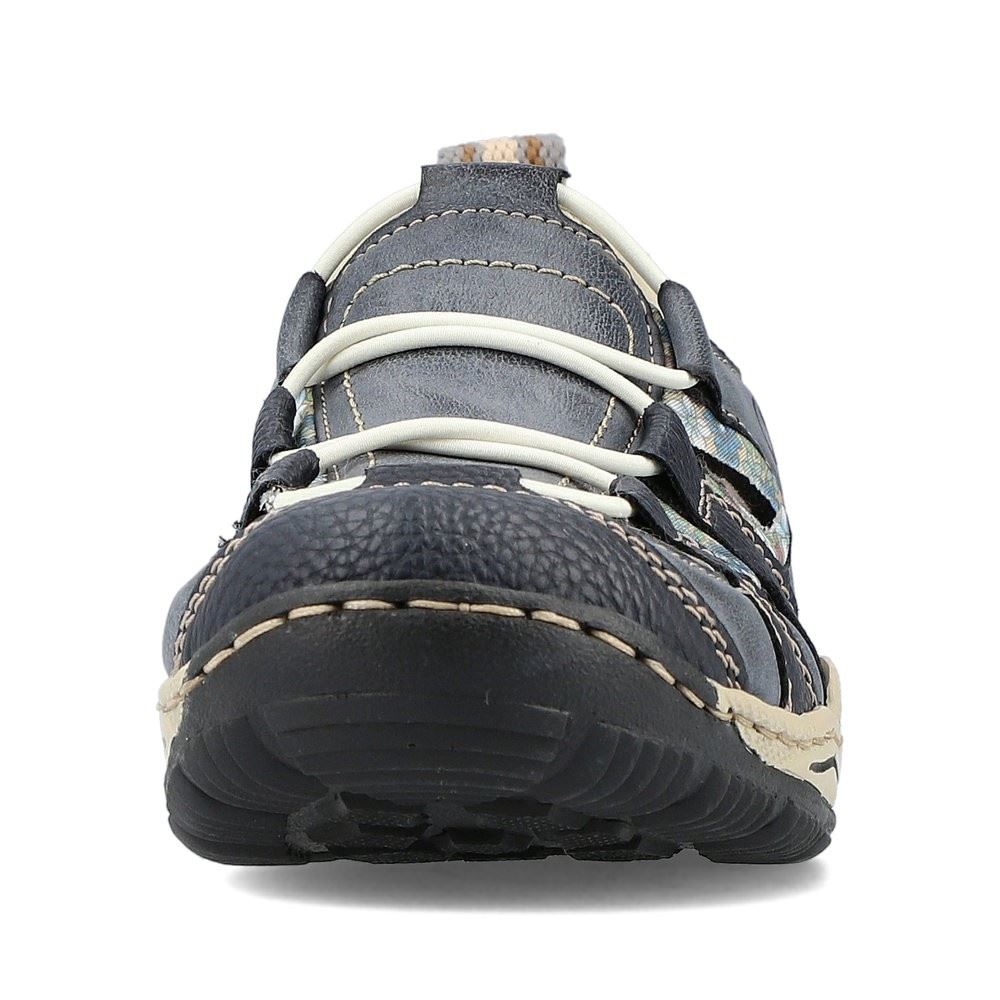 Rieker Slipper Sneaker Gummizug Trekking  Antistress blau L0561-14 