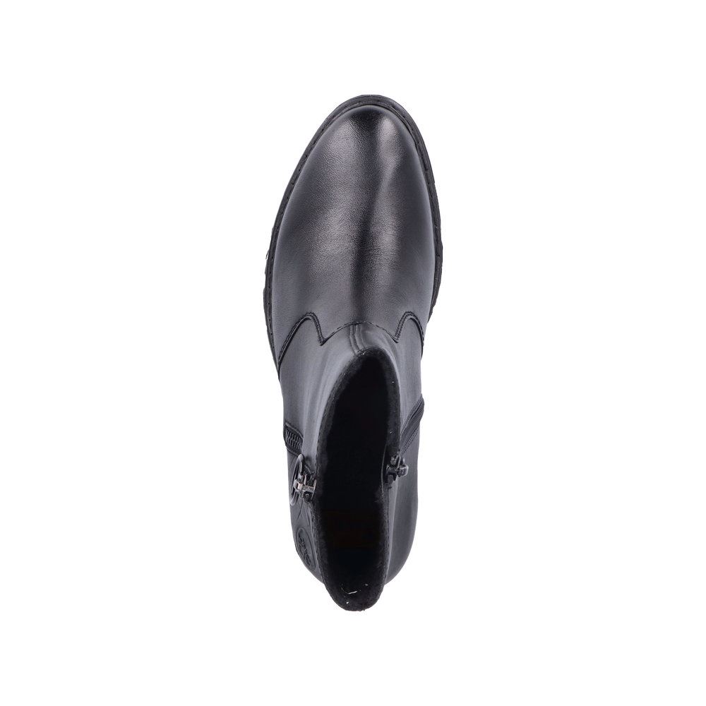 Rieker Antistress Damen Stiefelette Leder komfortweite schwarz S23  70150-00 