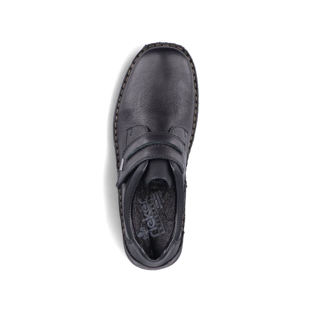 Rieker Antistress Herren Klettschuh schwarz 05358-01 40 | schwarz/schwarz | H