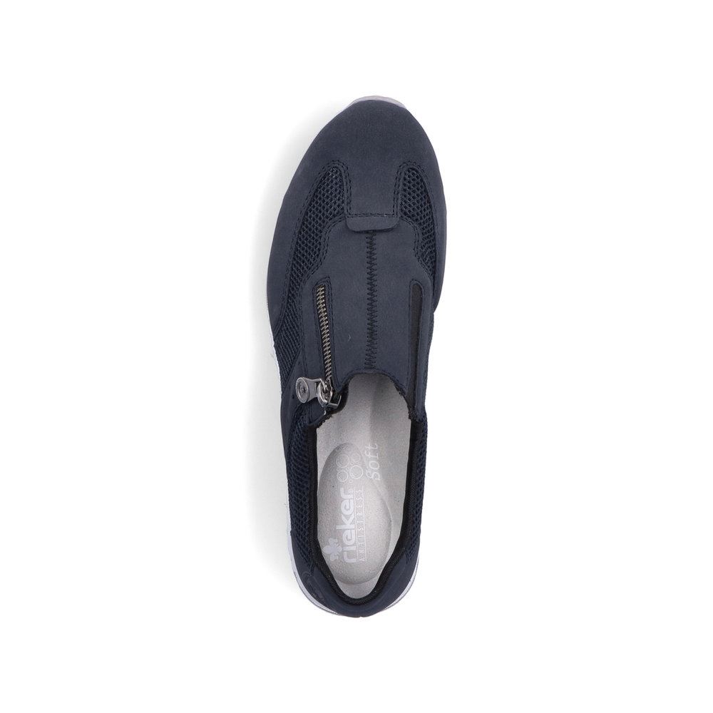 Rieker Antistress Damen Slipper Keilabsatz blau S13 54474-14 