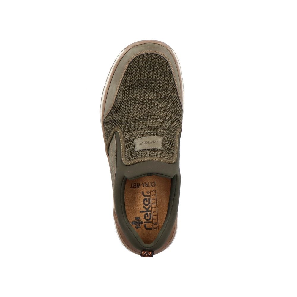 Rieker Antistress Herren Slipper Wechselfußbett grün S13 B9051-54 