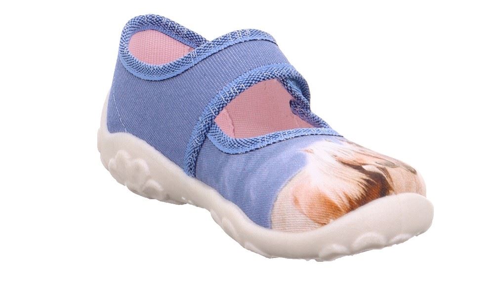 Superfit Hausschuh BONNY Blau mehrfarbig Horses 1-000281-8400 27 | blau | 