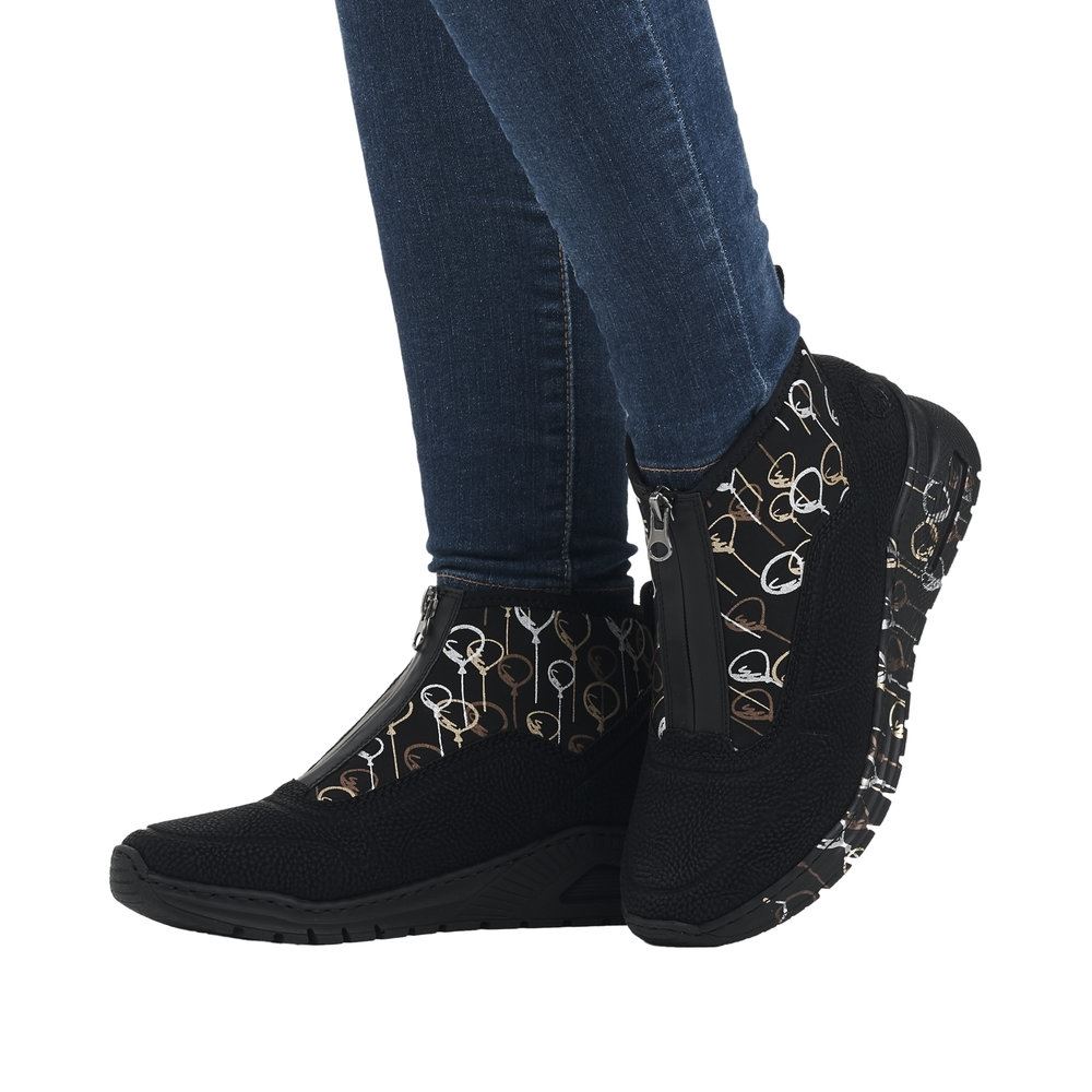 Rieker Damen Slipper urbanschwarz  S23  M4953-00 