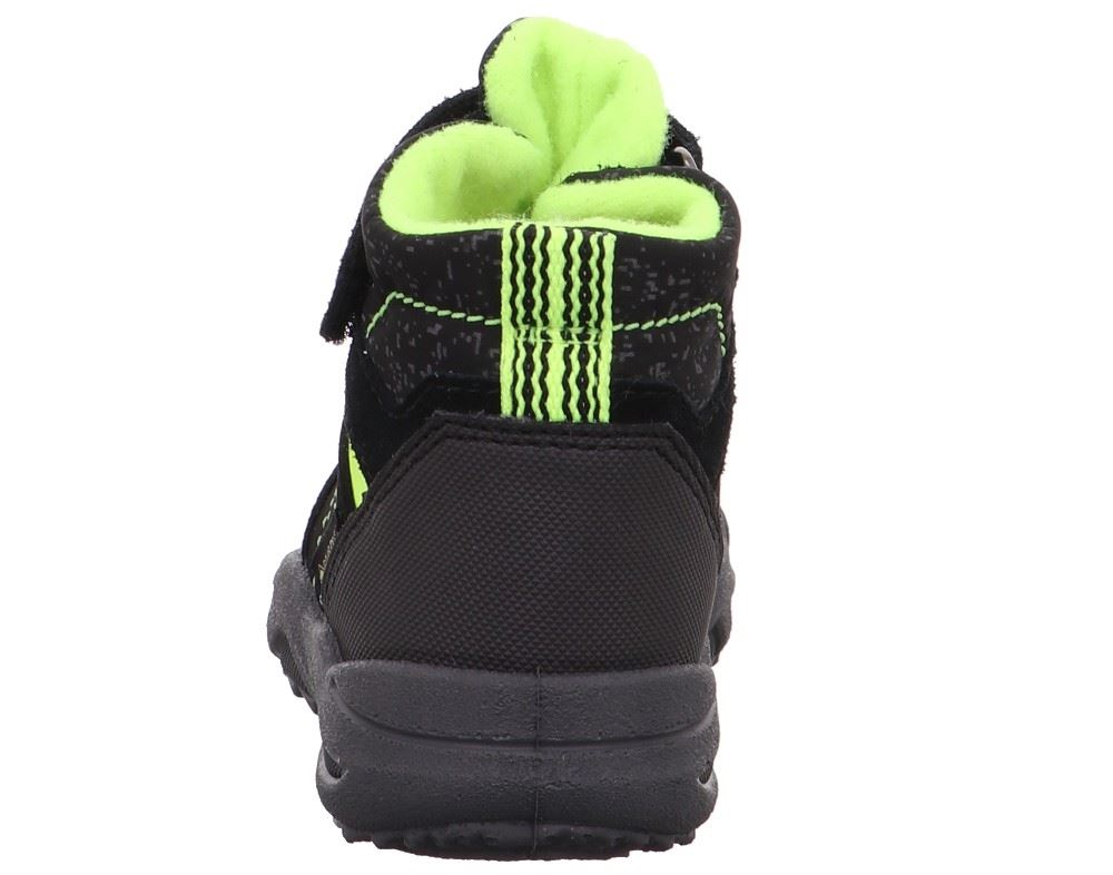 Superfit GLACIER Weit Stiefel Gore Tex Schwarz/gelb weite Form 09227 