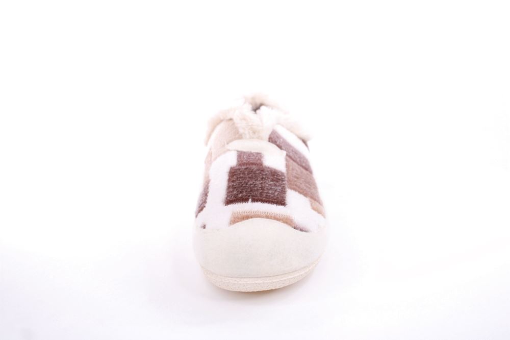 s`knöpfli Damen Hausschuh geschlossen weiß S22 L27995 38 | crudo marron | 
