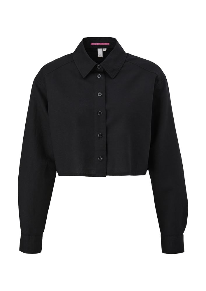 QS designed by Bluse im Boxy-Schnitt weiß, schwarz S13  2126819 