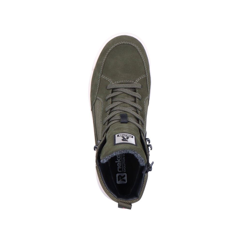 Rieker EVOLUTION Herren Sneaker High Schnürschuh TEX- Membran grün S22 U0069-54 