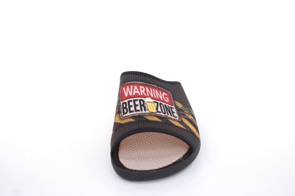 s`knöpli Herren Pantolette Hausschuh schwarz S13 AC10860 