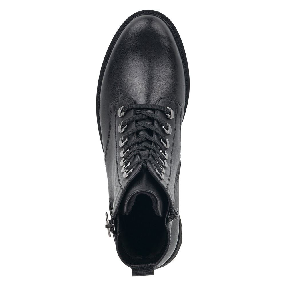 Remonte Damen Schnürstiefelette Leder schwarz S22 D8671-01 