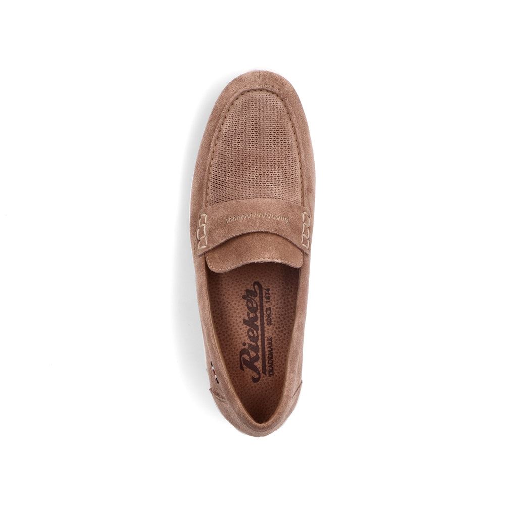 Rieker Antistress Slipper Rauleder beige S13 09050-64 