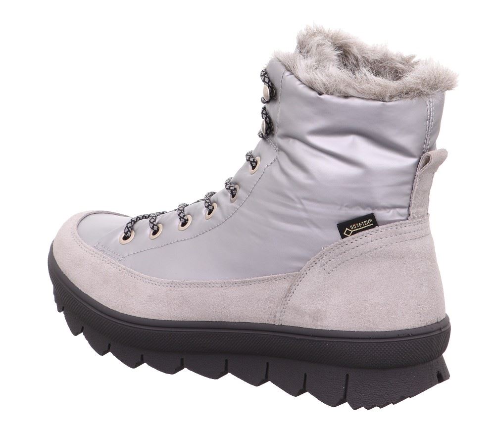 Legero NOVARA ALUMINIO(GRAU) Damen Winterstiefelette warm GORETEX wasserdicht 2-000933-2500 4,5 | aluminio | 
