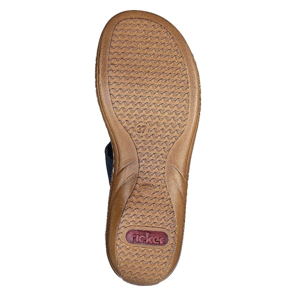 Rieker Antistress Damen Pantolette blau S12 608K8-14 42 | pazifik | E