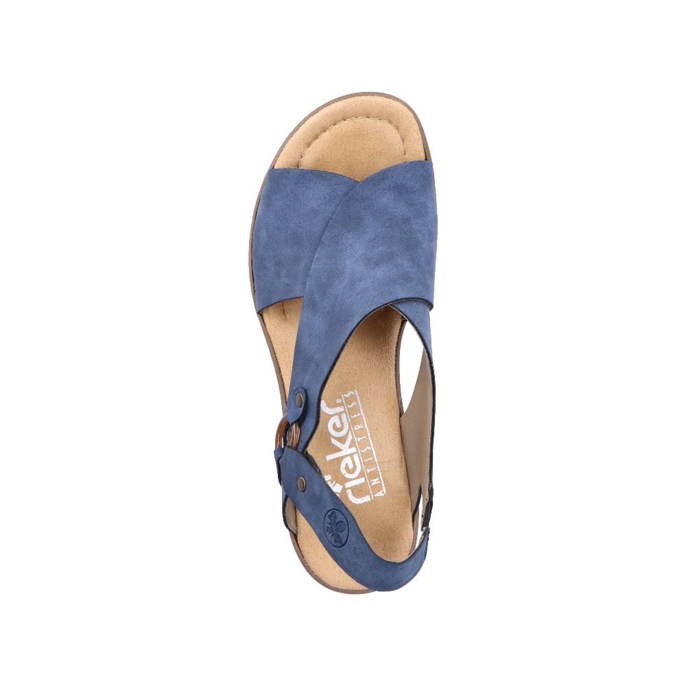 Rieker Sandale Sandalette blau S12 68184-14 