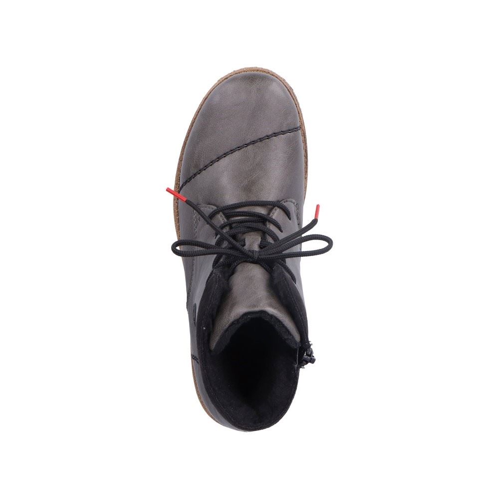 Rieker Antistress Damen Schnürboot grau S22  73533-45 42 | smoke/schwarz | F