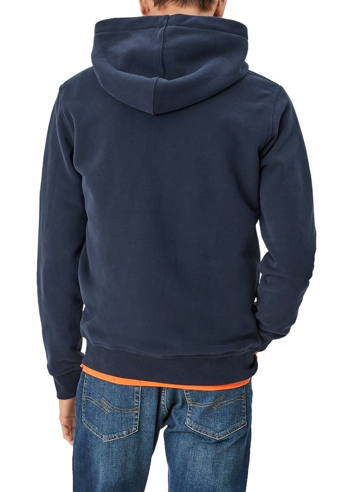 QS deigned by Sweat-Jacke grau,blau S13  2109834 
