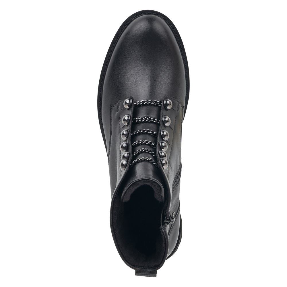 Remonte Damen Boots Kettendetails Leder schwarz S22 D8670-01 