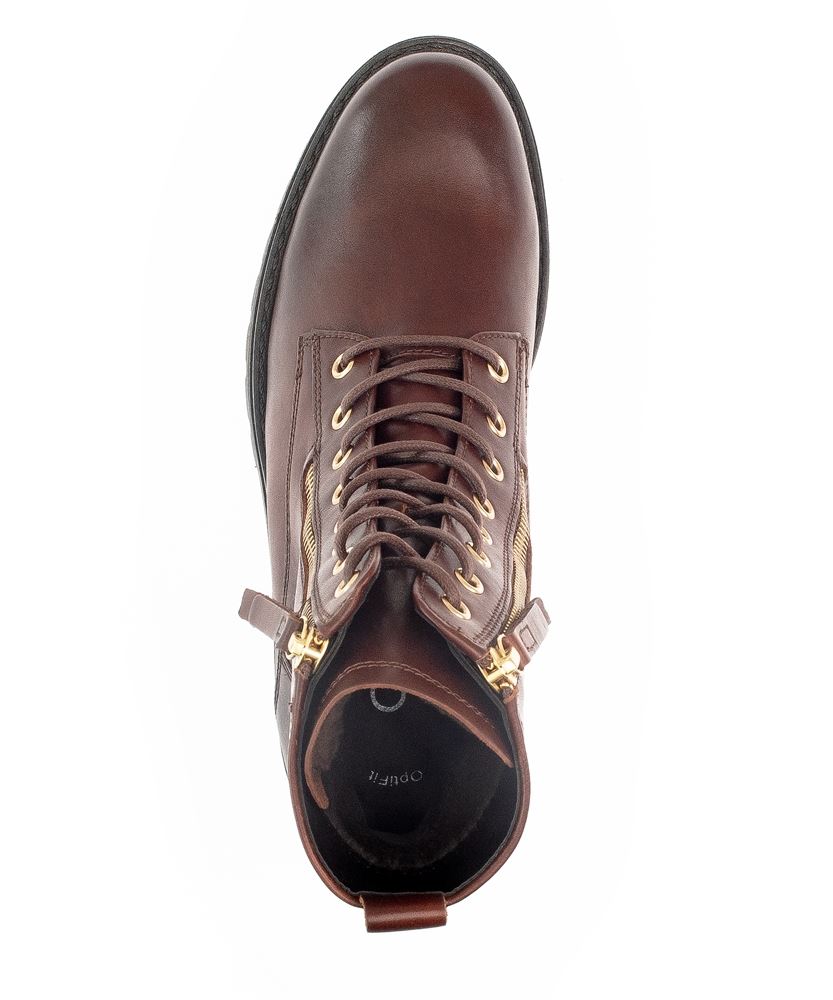 Gabor Schnürstiefelette Leder Wechselfußbett braun S22 92.785.55 6,5 | sattel/EF(Fl/go | G