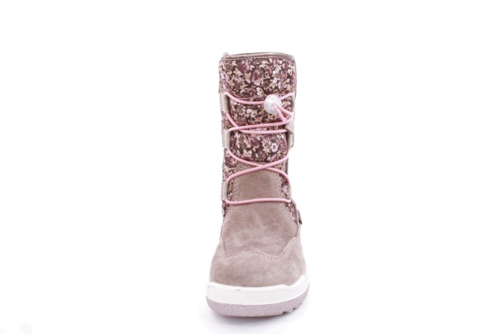 IMAC Kinder- Mädchen- Stiefel Schnellschnürung TEX- Membran Warmfutter Blumenmuster beige S22 281438 30 | marmotta rosa | 