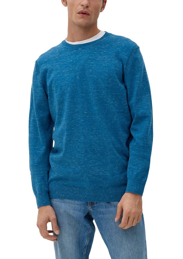 s.Oliver Strickpullover in melierter Optik S22 2124527 XL | 01W1 WHITE | 