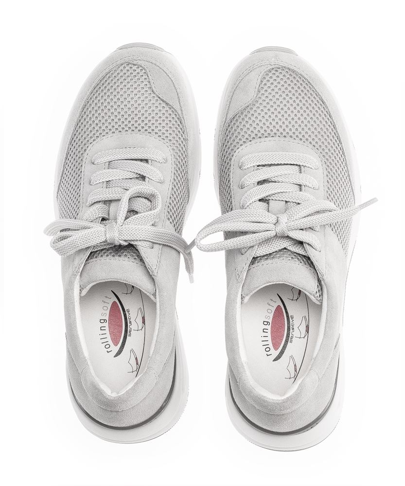 Gabor rollingsoft Damen Sneaker low Materialmix grau S13 26.897.40 