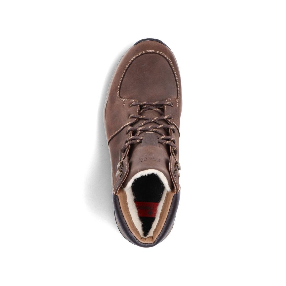 Rieker Antistress Herren Schnürboot Schnürschuh Lammwolle Leder TEX- Membran braun S21 F4332-26 40 | cigar/kastanie/ | G