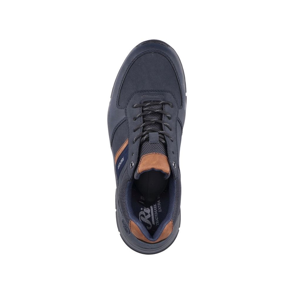 Rieker Herren Schnürschuhe blau-braun S23  11211-14 