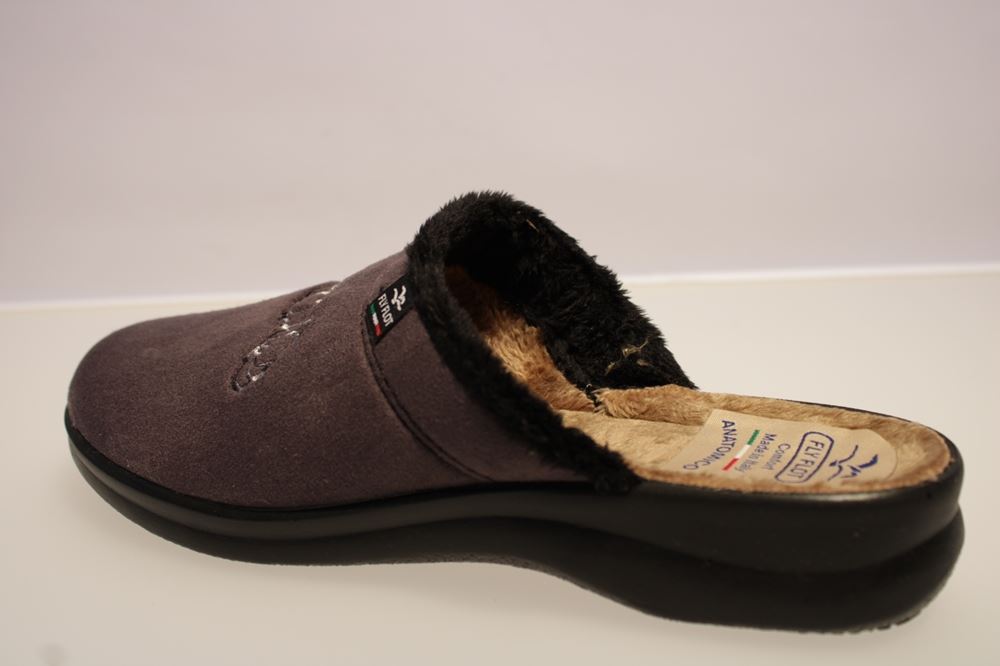 Fly Flot Hausschuh Hauspantolette anthrazit 863877 