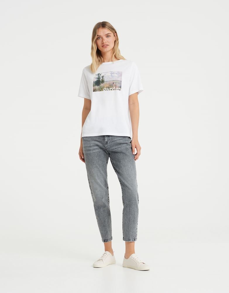 OPUS Shirt Sadena print weiß S13 10078310653144 