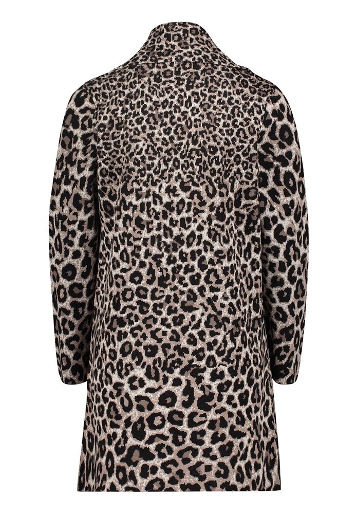 Betty Barclay Strickmantel taupe schwarz Animal S22 57671187 