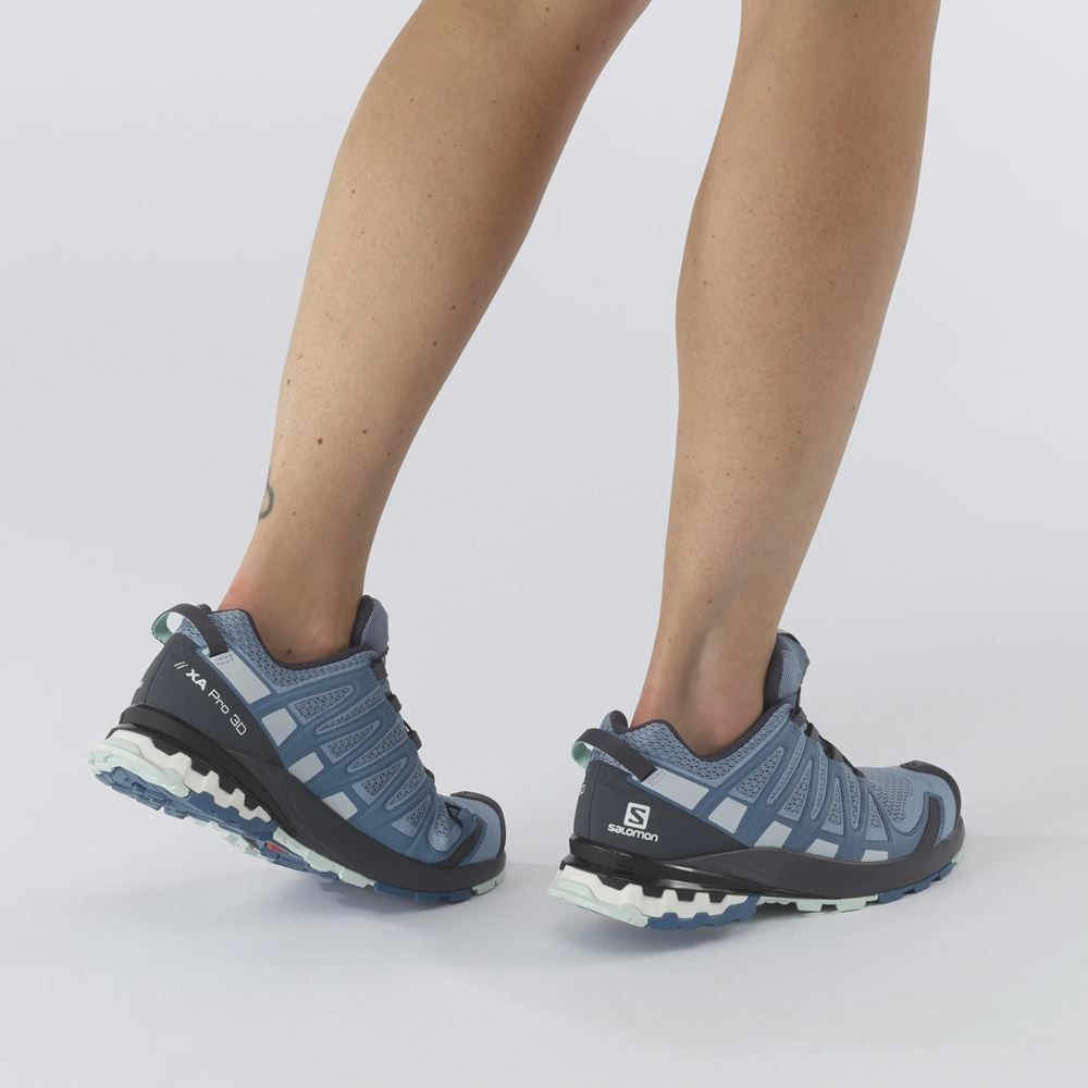 Salomon XA PRO 3D V8 Damen Trailrunning- Schuh blau S13 L41272100 7,5 | blue/ebony | 