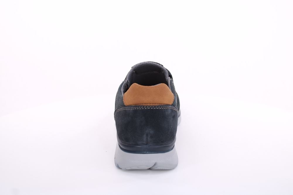 Imac Herren Slipper Leder Wechselfußbett blau S13 352151 