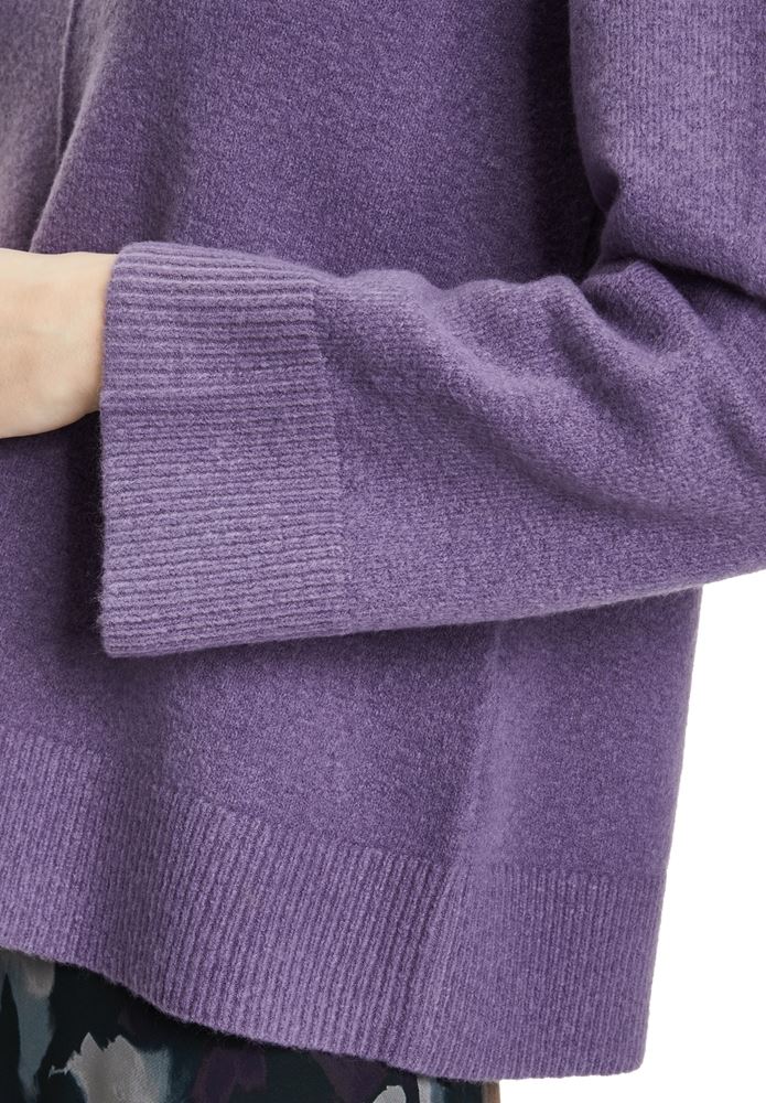 Betty Barclay Feinstrickpullover Rundhalsausschnnitt blau, lila S22 57411165 