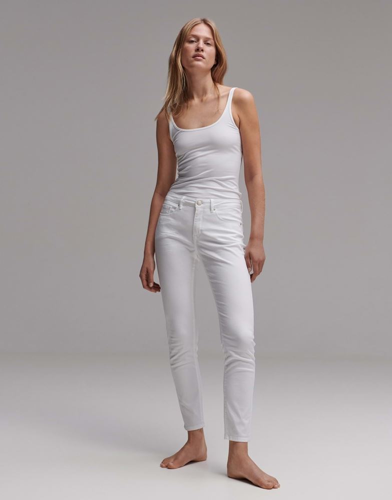 OPUS Skinny Jeans Elma clear weiß S13 244735705 