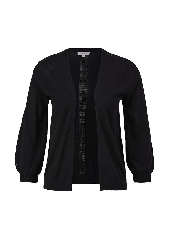 s.Oliver Strickjacke aus Viskose weiß, schwarz S13  2132698 