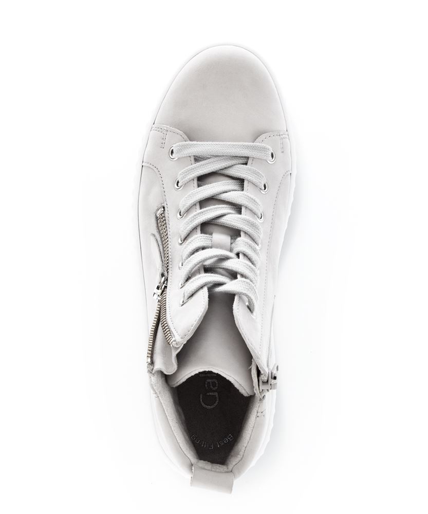 Gabor Sneaker high Rauleder Wechselfußbett Reißverschluss grau S13  23.210.19 
