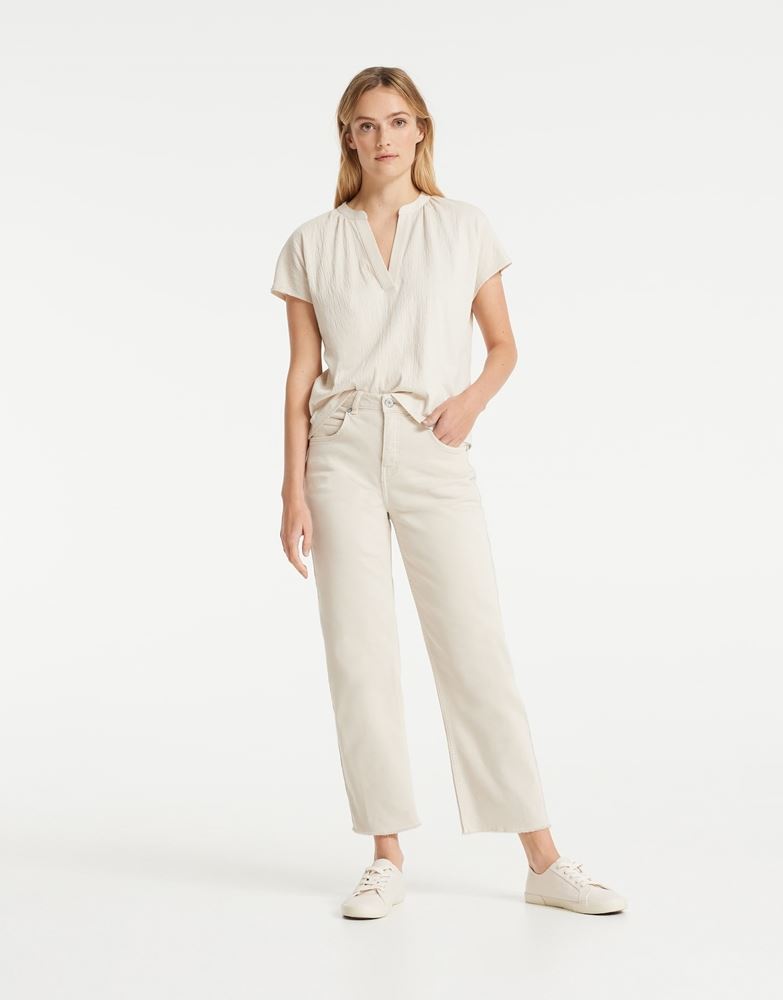 OPUS Shirt Skirius beige blau S12  10038410406122 