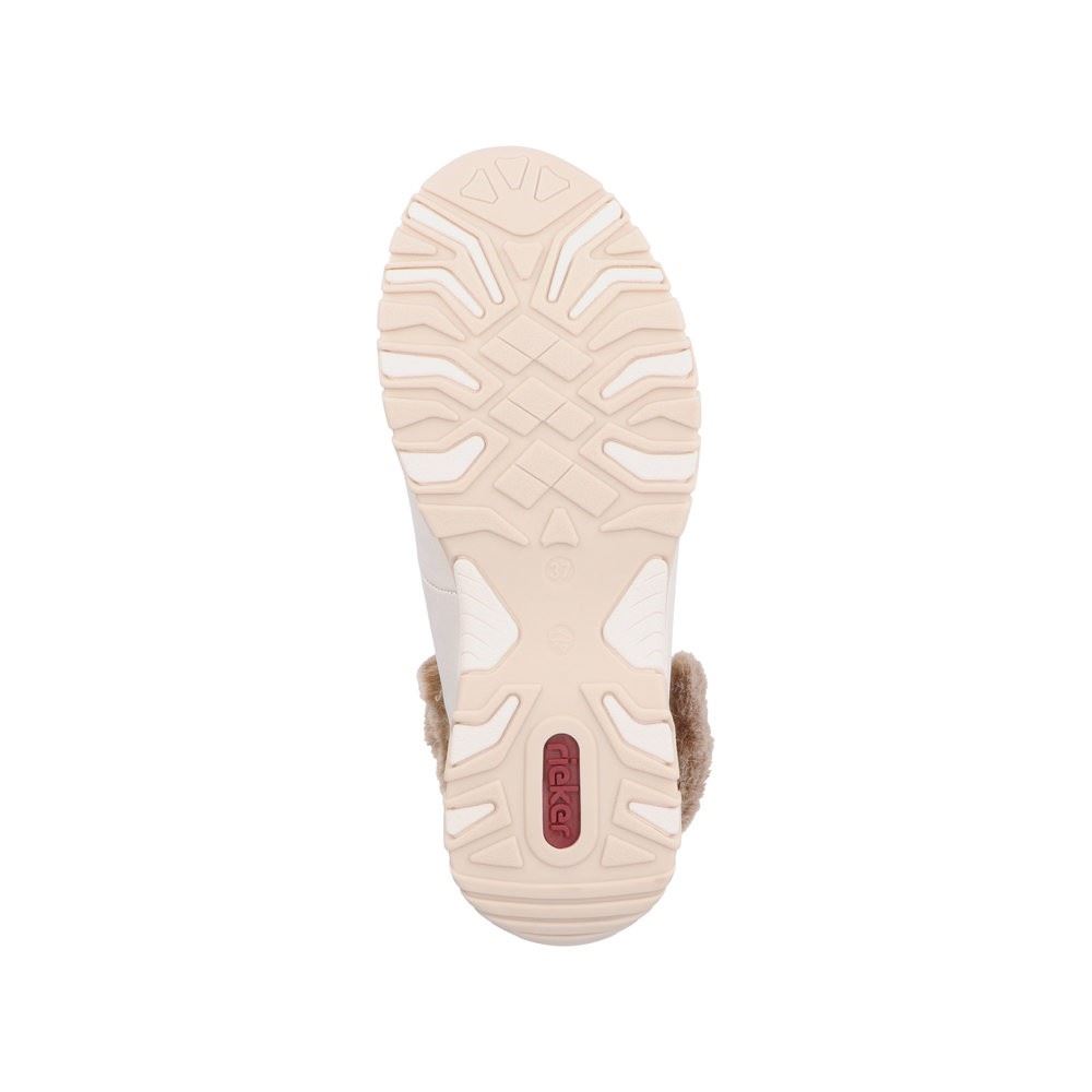 Rieker Antistress Schnürstiefel Schnürboot TEX- Membran kuscheliges Warmfutter Wechselfußbett beige S22 M9644-60 