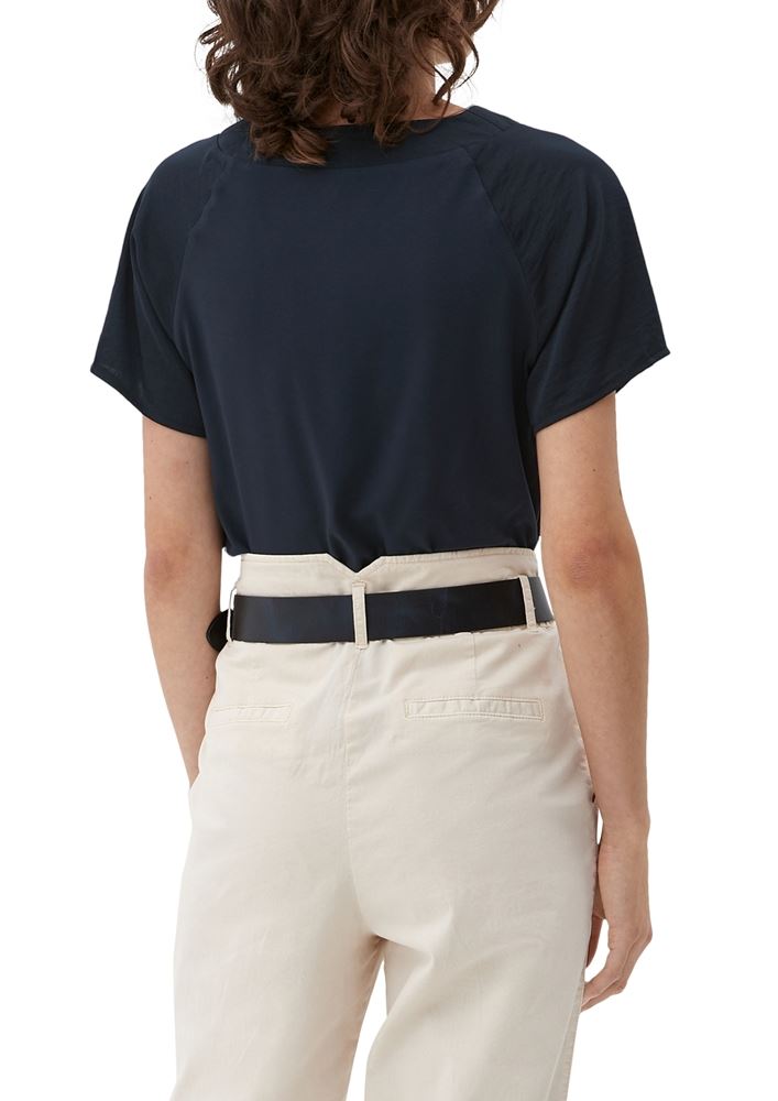 s.Oliver Blusenshirt mit V-Ausschnitt orange,grün,blau S13 2129455 