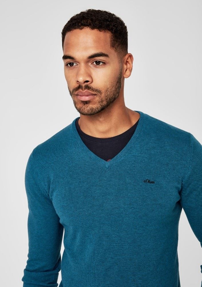 s.Oliver Pullover Strick V - Ausschnitt 03899614543 