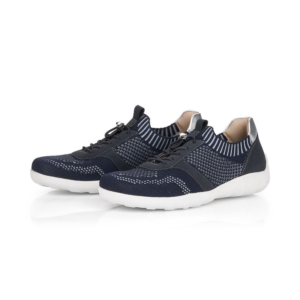 Remonte Sneaker Schnürer rose/dunkelblau/schwarz R3511 