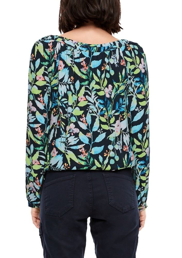 s.Oliver Bluse Langarm Floral 04899116081 1277395 